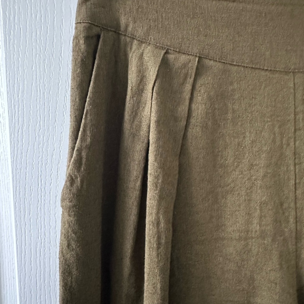 Abercrombie Linen-Blend Ultra Wide-Leg Pant